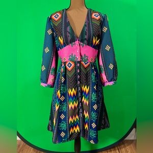 Native American print dress